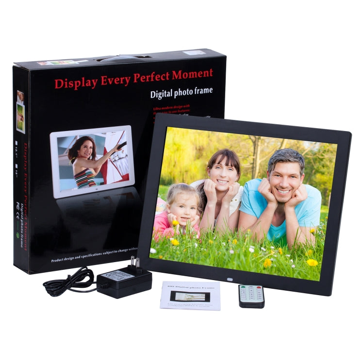 14 inch HD LED Screen Digital Photo Frame with Holder & Remote Control, Allwinner, Alarm Clock / MP3 / MP4 / Movie Player(White) - free shipping - PMC Jewellery - Order now!