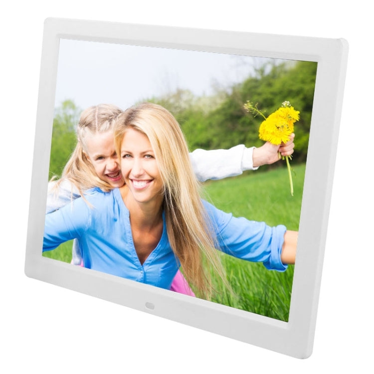 14 inch LED Display Multi-media Digital Photo Frame with Holder & Music & Movie Player, Support USB / SD / MS / MMC Card Input(White) - 11-15 inch by PMC TechLife | Online Shopping South Africa | PMC TechLife | Buy Now Pay Later Mobicred
