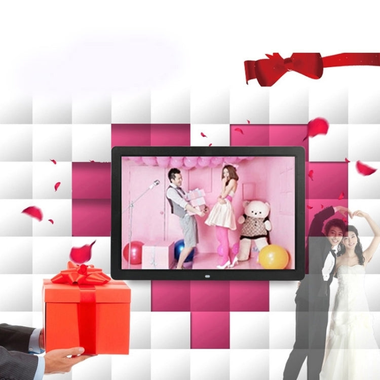 17 inch HD 1080P LED Display Multi-media Digital Photo Frame with Holder & Music & Movie Player, Support USB / SD / MS / MMC Card Input(White) - 15 inch Above by PMC TechLife | Online Shopping South Africa | PMC TechLife | Buy Now Pay Later Mobicred