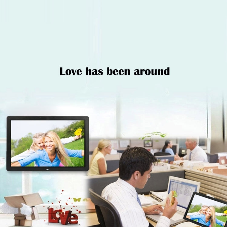 17 inch HD 1080P LED Display Multi-media Digital Photo Frame with Holder & Music & Movie Player, Support USB / SD / MS / MMC Card Input(White) - 15 inch Above by PMC TechLife | Online Shopping South Africa | PMC TechLife | Buy Now Pay Later Mobicred