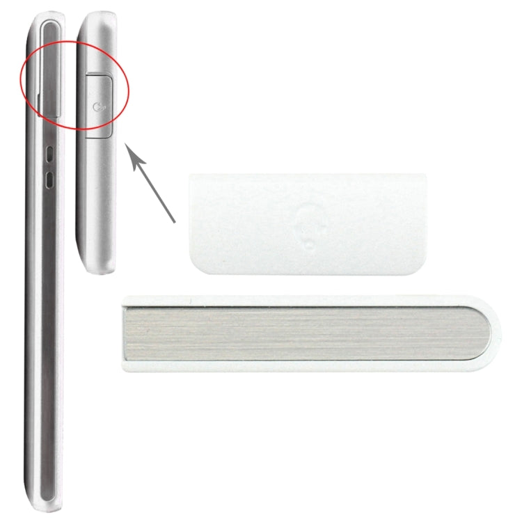 Earphone Button & Volume Button  for Sony Xperia ZR / M36h(Silver) - Others by PMc TechLife | Online Shopping South Africa | PMc TechLife | Buy Now Pay Later Mobicred