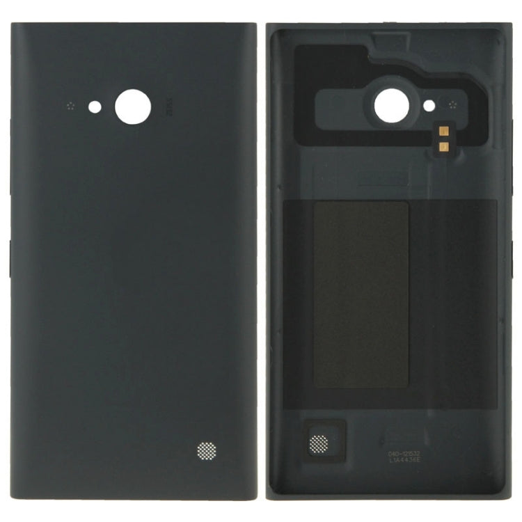 Solid Color Plastic Battery  Back Cover for Nokia Lumia 730(Black) - Back Cover by PMC Jewellery | Online Shopping South Africa | PMC Jewellery