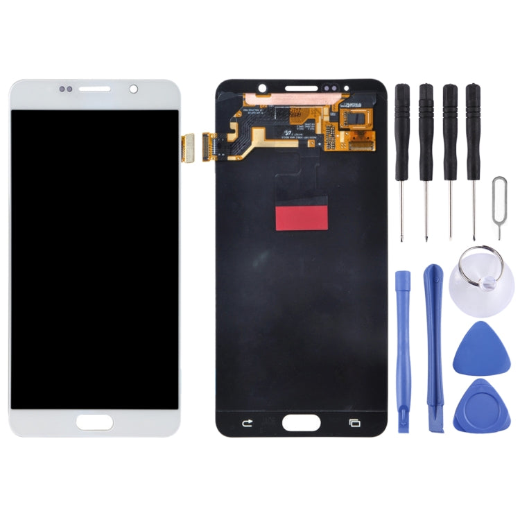 5.7 inch Original LCD Screen and Digitizer Full Assembly for Galaxy Note 5 / N9200, N920I, N920G, N920G/DS, N920T, N920A(White) - free shipping - PMc TechLife - Order now!