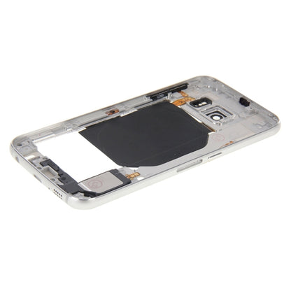 For Galaxy S6 / G920F Back Plate Housing Camera Lens Panel  with Side Keys and Speaker Ringer Buzzer (White) - Frame Bezel Plate by PMC Jewellery | Online Shopping South Africa | PMC Jewellery | Buy Now Pay Later Mobicred
