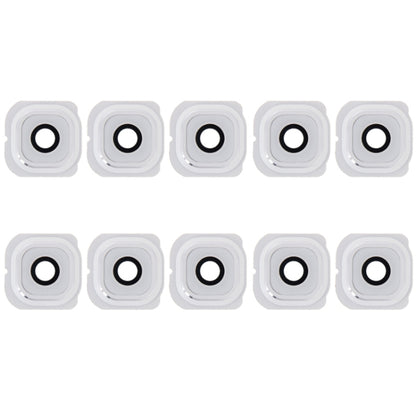 For Galaxy S6 Edge / G925 10pcs Camera Lens Cover with Sticker (White) - Camera by PMC Jewellery | Online Shopping South Africa | PMC Jewellery | Buy Now Pay Later Mobicred