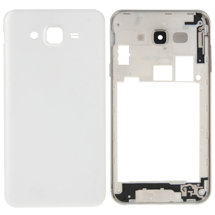 For Galaxy J7 Full Housing Cover (Middle Frame Bezel + Battery Back Cover) (White) - Back Cover by PMC Jewellery | Online Shopping South Africa | PMC Jewellery | Buy Now Pay Later Mobicred