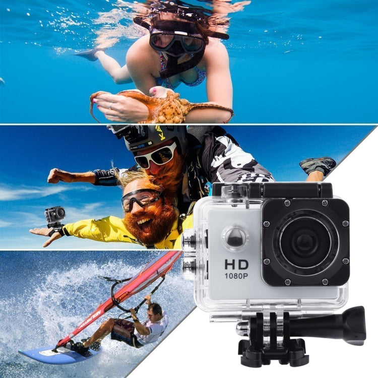 SJ4000 Full HD 1080P 2.0 inch LCD Sports Camcorder DV with Waterproof Case, Generalplus 6624, 30m Depth Waterproof(White) - Other Camera by PMC Jewellery | Online Shopping South Africa | PMC Jewellery | Buy Now Pay Later Mobicred