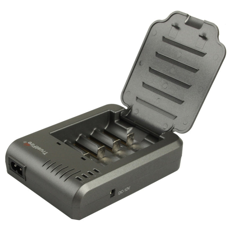 TR-003P4 TrustFire 1x4 Universal Cylindrical Li-ion Battery Charger for 10430/ 10440/ 14500/ 16340/ 17670/ 18500 - Charger & Converter by PMC TechLife | Online Shopping South Africa | PMC TechLife | Buy Now Pay Later Mobicred