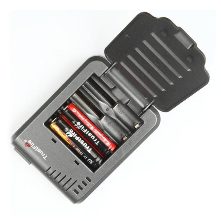 TR-003P4 TrustFire 1x4 Universal Cylindrical Li-ion Battery Charger for 10430/ 10440/ 14500/ 16340/ 17670/ 18500 - Charger & Converter by PMC TechLife | Online Shopping South Africa | PMC TechLife | Buy Now Pay Later Mobicred