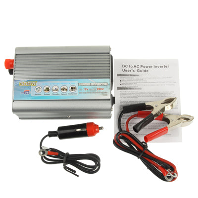 300W DC 12V to AC 220V Car Power Inverter with USB Port and Car Charger(Silver) - Others by PMC Jewellery | Online Shopping South Africa | PMC Jewellery | Buy Now Pay Later Mobicred