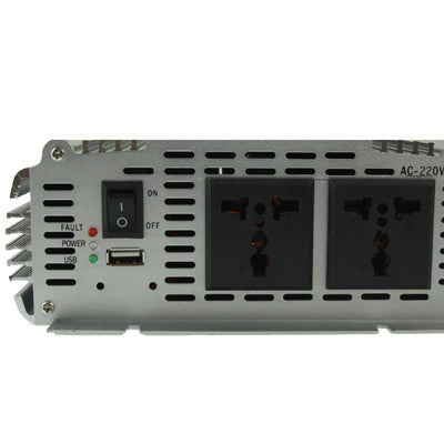 2000W DC 12V to AC 220V Car Power Inverter with USB Port & Booster Cable - Others by PMC TechLife | Online Shopping South Africa | PMC TechLife | Buy Now Pay Later Mobicred