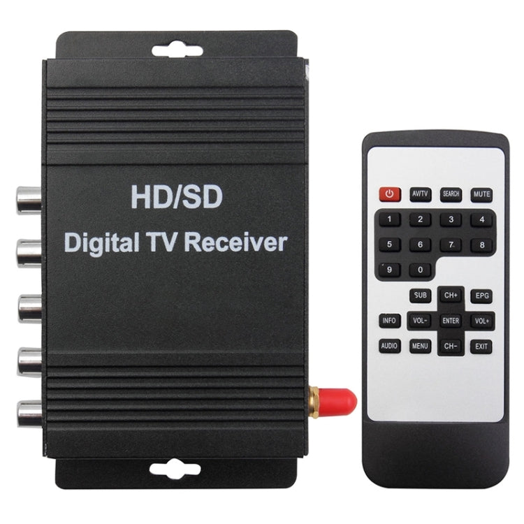 High Speed ISDB-T Mobile Digital Car TV Receiver, Suit for Brazil / Peru / Chile etc. South America Market(Black) - DVB-T & Analog Solutions by PMC Jewellery | Online Shopping South Africa | PMC Jewellery | Buy Now Pay Later Mobicred