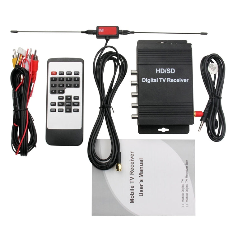 High Speed ISDB-T Mobile Digital Car TV Receiver, Suit for Brazil / Peru / Chile etc. South America Market(Black) - DVB-T & Analog Solutions by PMC Jewellery | Online Shopping South Africa | PMC Jewellery | Buy Now Pay Later Mobicred