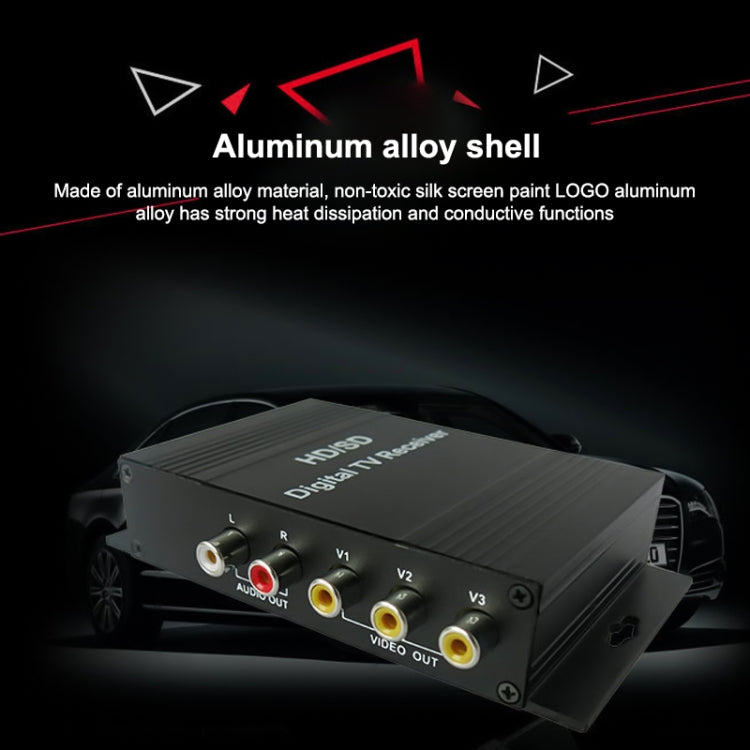 High Speed ISDB-T Mobile Digital Car TV Receiver, Suit for Brazil / Peru / Chile etc. South America Market(Black) - DVB-T & Analog Solutions by PMC TechLife | Online Shopping South Africa | PMC TechLife | Buy Now Pay Later Mobicred