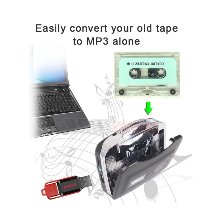 Ezcap 230 Cassette Tape to MP3 Converter Capture Audio Music Player(White) - Tape Converter by Ezcap | Online Shopping South Africa | PMC TechLife | Buy Now Pay Later Mobicred