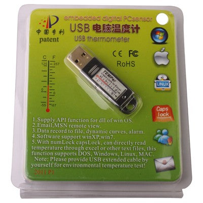 USB Thermometer / Embedded Digital PC Sensor, Temperature Range: -67 Degrees Fahrenheit to 257 Degrees Fahrenheit - Gadget by PMC Jewellery | Online Shopping South Africa | PMC Jewellery | Buy Now Pay Later Mobicred