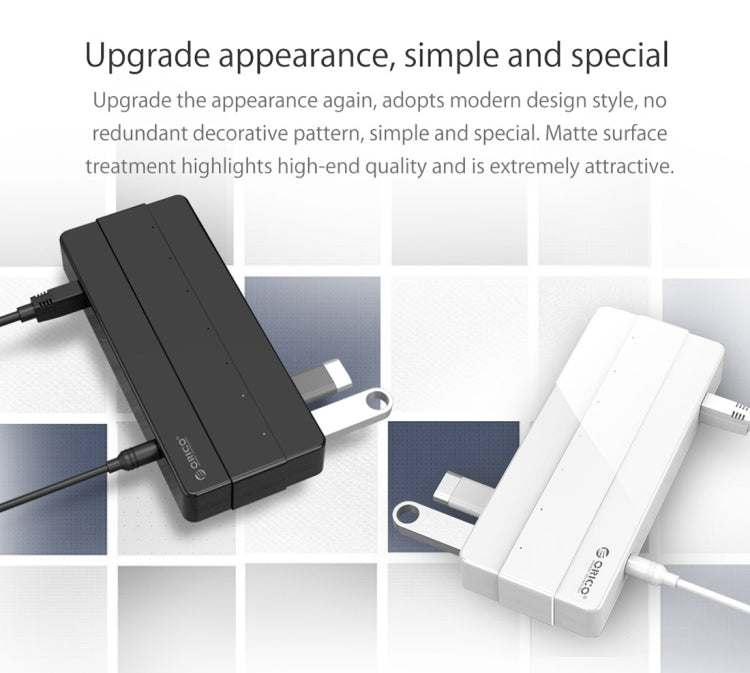 Orico H7928-U2-V1 Desktop 7 Ports USB 2.0 HUB with Power Adapter(Black) - free shipping - PMC Jewellery - Order now!