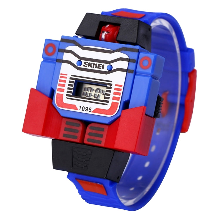 SKMEI Transformation Toy Shape Changing Removable Dial Digital Movement Children Watch with PU Plastic Cement Band(Red) - free shipping - PMC TechLife - Order now!