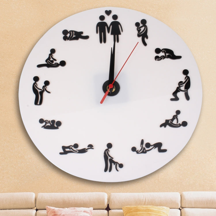 Sex Position Clock / Novelty Wall Clock Adult Clock - Wall Clock by PMC Jewellery | Online Shopping South Africa | PMC Jewellery | Buy Now Pay Later Mobicred