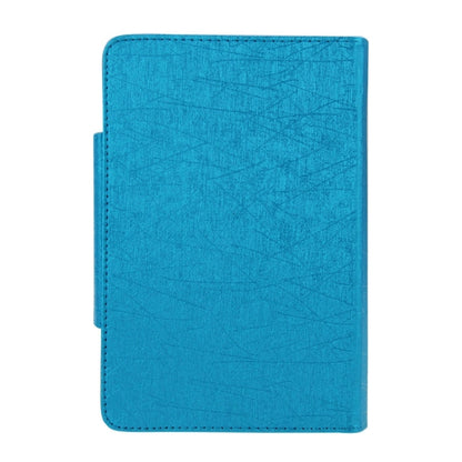 Universal Leather Tablet Case with Separable Bluetooth Keyboard and Holder for 7 inch Tablet PC(Blue) - Universal Keyboard by PMC Jewellery | Online Shopping South Africa | PMC Jewellery