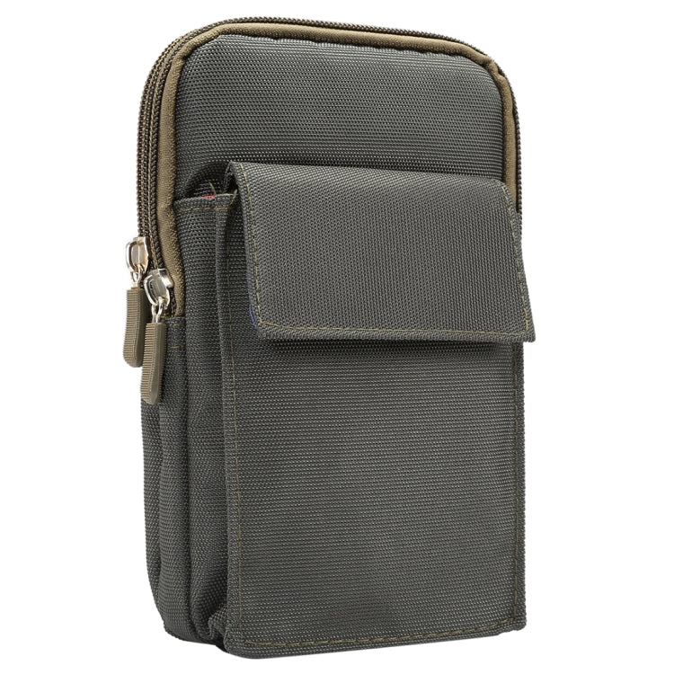 6.4 inch and Below Universal Polyester Men Vertical Style Case Shoulder Carrying Bag with Belt Hole & Climbing Buckle, For iPhone, Samsung, Sony, Huawei, Meizu, Lenovo, ASUS, Oneplus, Xiaomi, Cubot, Ulefone, Letv, DOOGEE, Vkworld, and other (Army Green) - More iPhone Cases by PMC TechLife | Online Shopping South Africa | PMC TechLife | Buy Now Pay Later Mobicred