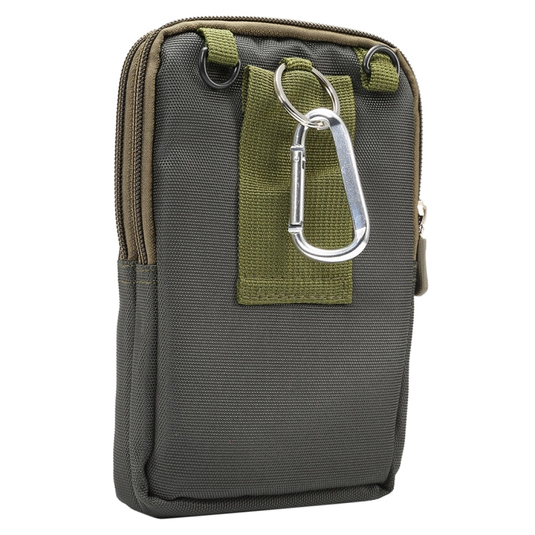 6.4 inch and Below Universal Polyester Men Vertical Style Case Shoulder Carrying Bag with Belt Hole & Climbing Buckle, For iPhone, Samsung, Sony, Huawei, Meizu, Lenovo, ASUS, Oneplus, Xiaomi, Cubot, Ulefone, Letv, DOOGEE, Vkworld, and other (Army Green) - More iPhone Cases by PMC TechLife | Online Shopping South Africa | PMC TechLife | Buy Now Pay Later Mobicred