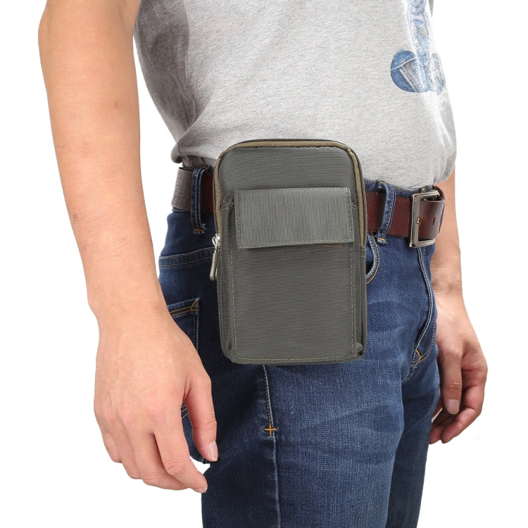 6.4 inch and Below Universal Polyester Men Vertical Style Case Shoulder Carrying Bag with Belt Hole & Climbing Buckle, For iPhone, Samsung, Sony, Huawei, Meizu, Lenovo, ASUS, Oneplus, Xiaomi, Cubot, Ulefone, Letv, DOOGEE, Vkworld, and other (Army Green) - More iPhone Cases by PMC TechLife | Online Shopping South Africa | PMC TechLife | Buy Now Pay Later Mobicred
