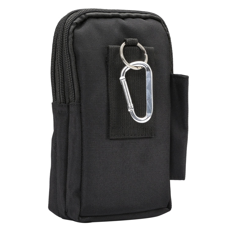 7 inch and Below Universal Polyester Men Vertical Style Case Waist Bag with Belt Hole & Climbing Buckle, For iPhone, Samsung, Sony, Huawei, Meizu, Lenovo, ASUS, Oneplus, Xiaomi, Cubot, Ulefone, Letv, DOOGEE, Vkworld, and other (Black) - More iPhone Cases by PMC TechLife | Online Shopping South Africa | PMC TechLife | Buy Now Pay Later Mobicred