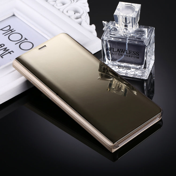 For Galaxy Note 8 Electroplating Mirror Horizontal Flip Leather Case with Sleep / Wake-up & Holder Function(Gold) - Galaxy Phone Cases by PMC Jewellery | Online Shopping South Africa | PMC Jewellery