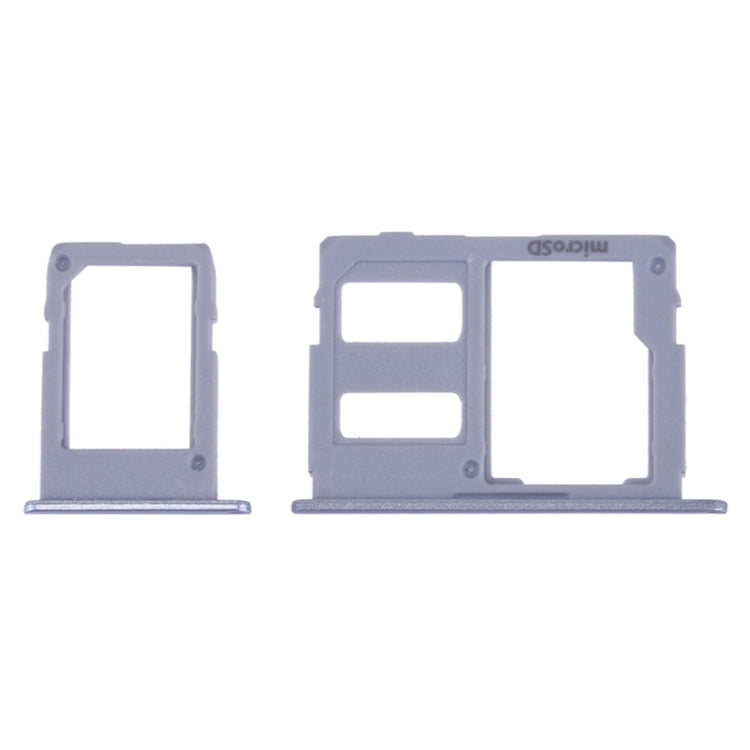 For Galaxy J3 (2017) Single SIM / J330 & J5 (2017) Single SIM / J530 & J7 (2017) Single SIM / J730 SIM Card Tray + Micro SD Card Tray (Blue) - free shipping - PMc TechLife - Order now!