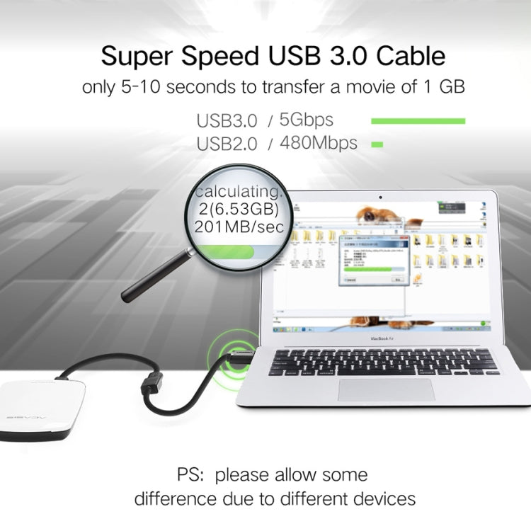 Ugreen 1m USB 3.0 Male to Female Data Sync Super Speed Transmission Extension Cord Cable - USB 3.0 by UGREEN | Online Shopping South Africa | PMC TechLife | Buy Now Pay Later Mobicred
