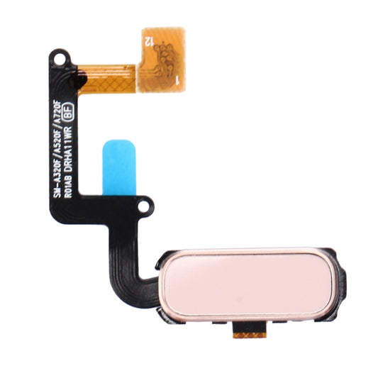 Home Button Flex Cable with Fingerprint Identification for Galaxy A3 (2017) / A320 & A5 (2017) / A520 & A7 (2017) / A720(Pink) - Home key & Side Key by PMC Jewellery | Online Shopping South Africa | PMC Jewellery | Buy Now Pay Later Mobicred