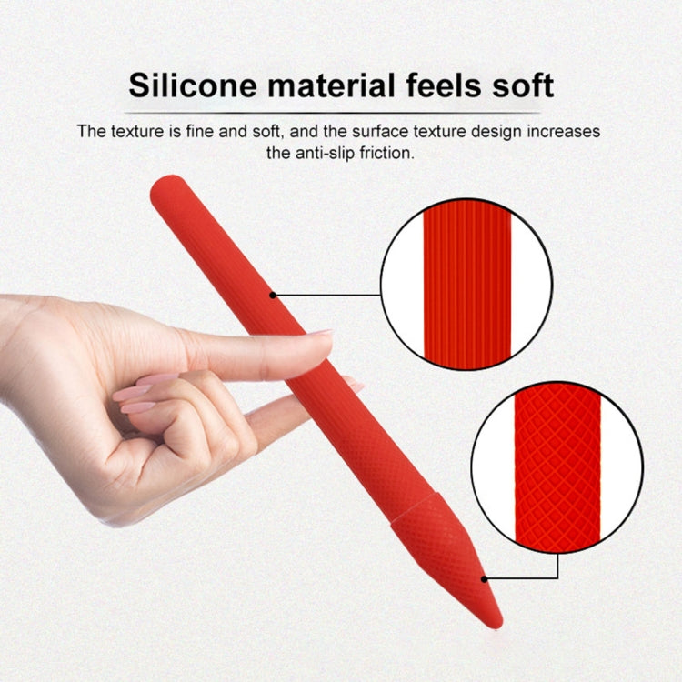 Stylus Pen Silica Gel Protective Case for Microsoft Surface Pro 5 / 6 (Red) - Pencil Accessories by PMC Jewellery | Online Shopping South Africa | PMC Jewellery | Buy Now Pay Later Mobicred