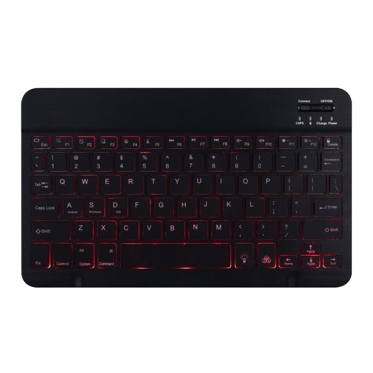 DY510D Colorful Lighting Detachable Plastic Bluetooth Keyboard Tablet Case for Samsung Galaxy Tab A 10.1 (2019) T510 / T511, with Holder (Sapphire Blue) - Samsung Keyboard by PMC TechLife | Online Shopping South Africa | PMC TechLife