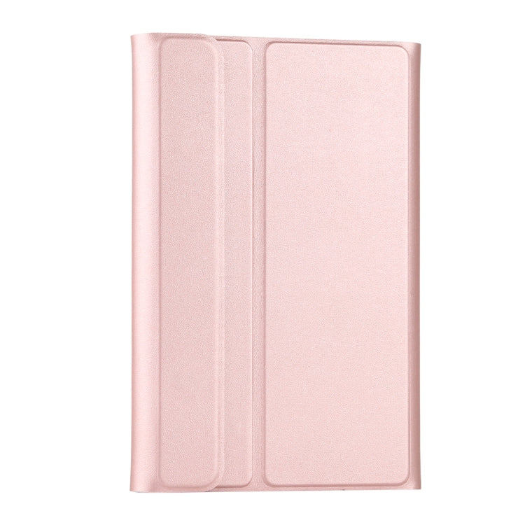 Ultra-thin Detachable Magnetic Bluetooth Keyboard Leather Tablet Case for Galaxy Tab A 8.0 2019 P200 / P205, with Holder(Rose Gold) - Samsung Keyboard by PMC TechLife | Online Shopping South Africa | PMC TechLife