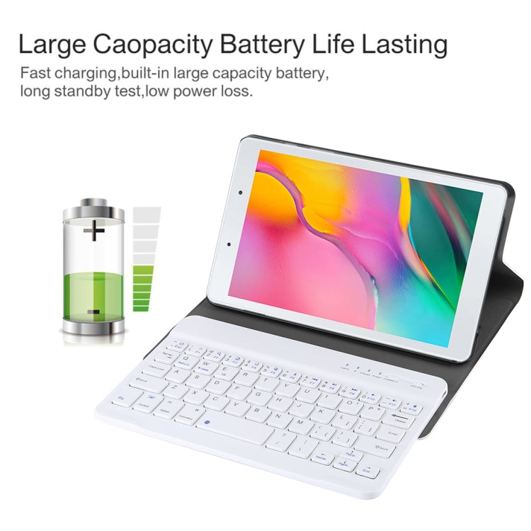Ultra-thin Detachable Magnetic Bluetooth Keyboard Leather Tablet Case for Galaxy Tab A 8.0 2019 P200 / P205, with Holder(Rose Gold) - Samsung Keyboard by PMC TechLife | Online Shopping South Africa | PMC TechLife