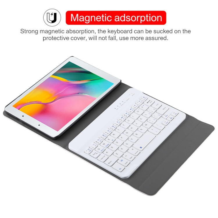 Ultra-thin Detachable Magnetic Bluetooth Keyboard Leather Tablet Case for Galaxy Tab A 8.0 2019 P200 / P205, with Holder(Rose Gold) - Samsung Keyboard by PMC Jewellery | Online Shopping South Africa | PMC Jewellery