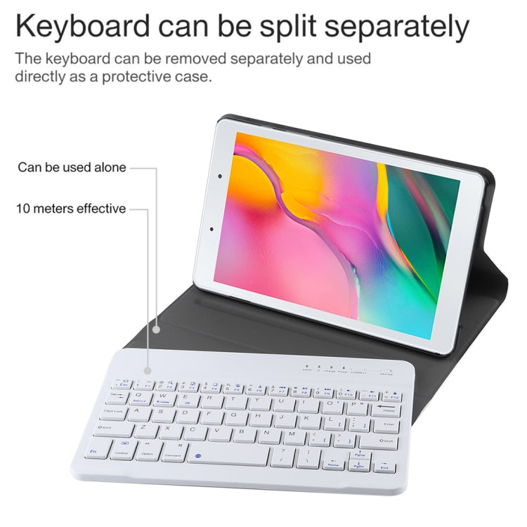Ultra-thin Detachable Magnetic Bluetooth Keyboard Leather Tablet Case for Galaxy Tab A 8.0 2019 P200 / P205, with Holder(Rose Gold) - Samsung Keyboard by PMC TechLife | Online Shopping South Africa | PMC TechLife