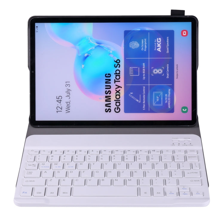 A860 For Samsung Galaxy Tab S6 10.5 inch T860 / T865 Detachable Bluetooth Keyboard Tablet Case with Pen Holder Elastic Strap(Gold) - Samsung Keyboard by PMC Jewellery | Online Shopping South Africa | PMC Jewellery