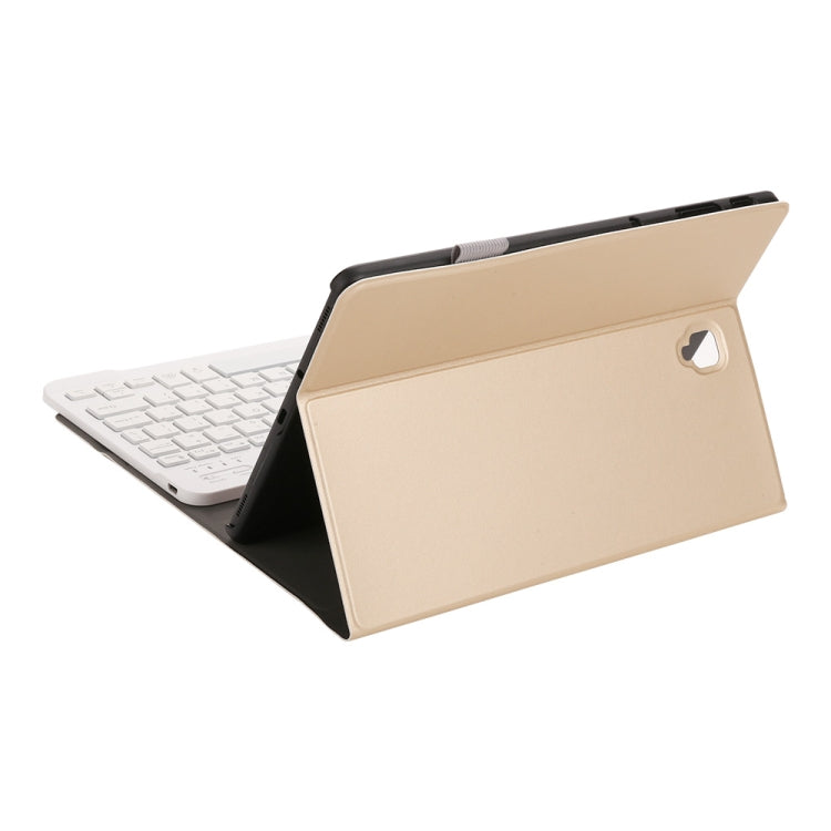 ST830S Bluetooth 3.0 Fine Wool Texture PU Leather ABS Detachable Seven-color Backlight Bluetooth Keyboard Leather Tablet Case for Samsung Galaxy Tab S4 10.5 inch T830 / T835, with Pen Slot & Holder (Gold) - Samsung Keyboard by PMC Jewellery | Online Shopping South Africa | PMC Jewellery