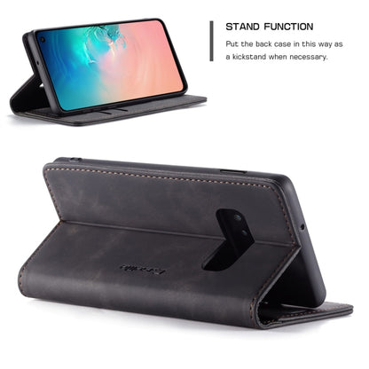 CaseMe-013 Multifunctional Retro Frosted Horizontal Flip Leather Case for Galaxy S10 E, with Card Slot & Holder & Wallet (Black) - Galaxy Phone Cases by CaseMe | Online Shopping South Africa | PMC Jewellery | Buy Now Pay Later Mobicred