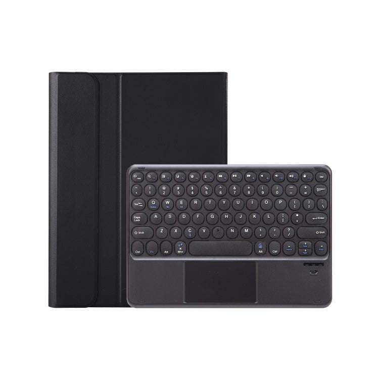For iPad 10th Gen 10.9 2022 YA10B-A Lambskin Texture Bluetooth Touch Keyboard Leather Tablet Case with Pen Slot(Black) - Universal by PMC TechLife | Online Shopping South Africa | PMC TechLife