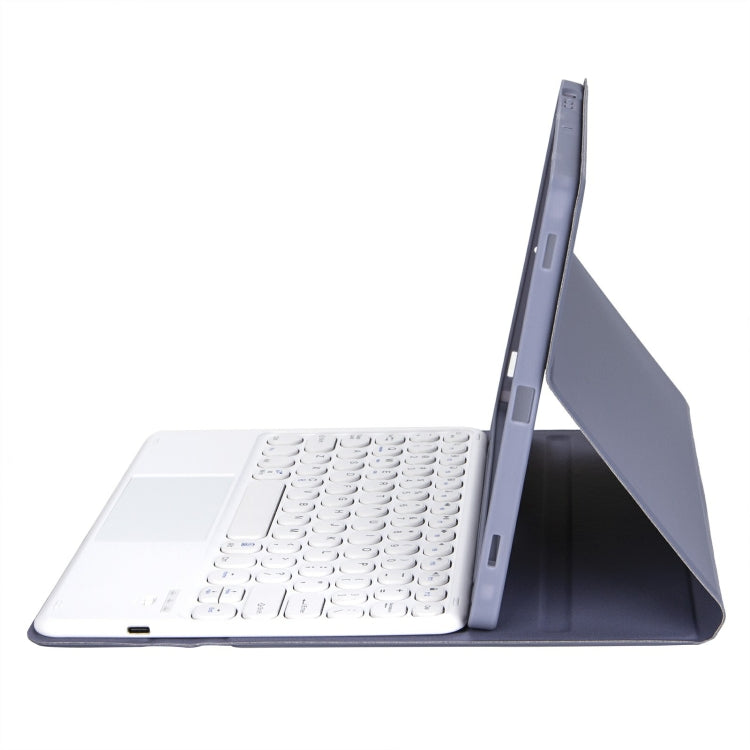 For iPad 11 2025 / 10th Gen 10.9 2022 YA10B-A Lambskin Texture Bluetooth Touch Keyboard Leather Tablet Case with Pen Slot (Purple) - free shipping - PMC TechLife - Order now!