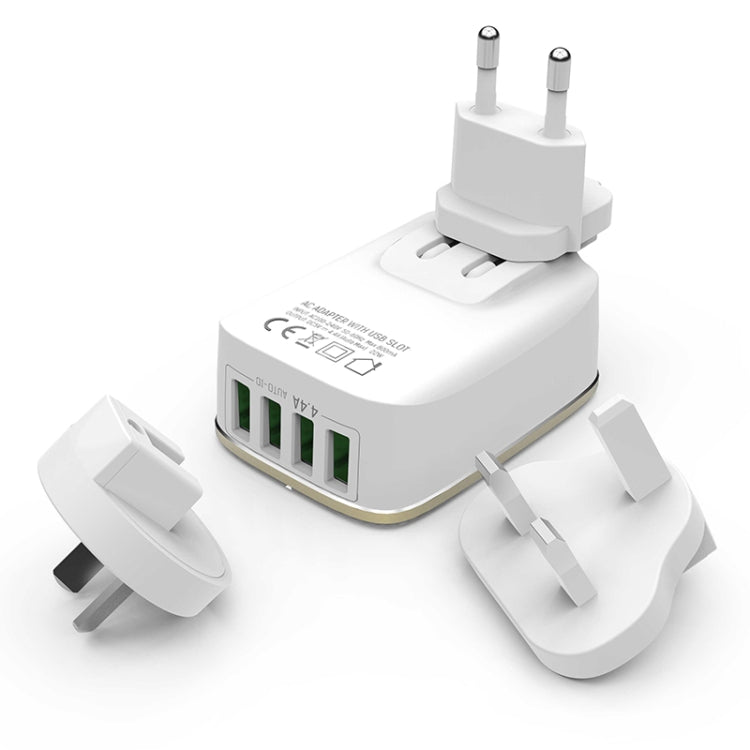 LDNIO A4404 4.4A 4 x USB Ports Smart Travel Charger, US Plug - USB Charger by LDNIO | Online Shopping South Africa | PMC TechLife | Buy Now Pay Later Mobicred