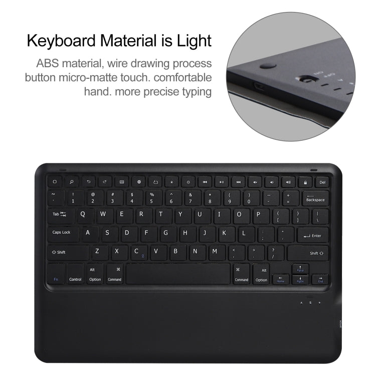 A970B Detachable Bluetooth Keyboard Ultrathin Horizontal Flip Leather Tablet Case with Pen Slot for Samsung Galaxy Tab S7 FE T730 / T736 / S7+ T970 / T975 / T976(Black) - Samsung Keyboard by PMC TechLife | Online Shopping South Africa | PMC TechLife