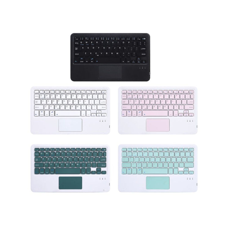 HB119B 10 inch Universal Tablet Wireless Bluetooth Keyboard with Touch Panel (White) - Universal Keyboard by PMC TechLife | Online Shopping South Africa | PMC TechLife