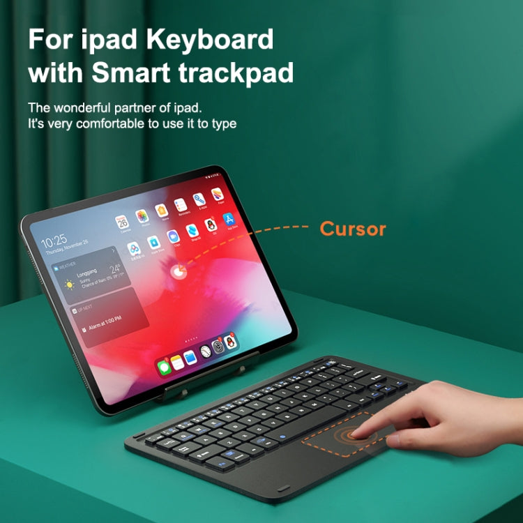 HB119B 10 inch Universal Tablet Wireless Bluetooth Keyboard with Touch Panel (Pink) - Universal Keyboard by PMC TechLife | Online Shopping South Africa | PMC TechLife
