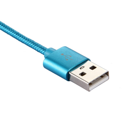 Knit Texture USB to USB-C / Type-C Data Sync Charging Cable, Cable Length: 3m, 3A Total Output, 2A Transfer Data(Blue) - USB-C & Type-C Cable by PMC Jewellery | Online Shopping South Africa | PMC Jewellery | Buy Now Pay Later Mobicred