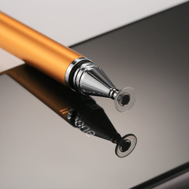 Universal 2 in 1 Multifunction Round Thin Tip Capacitive Touch Screen Stylus Pen, For iPhone, iPad, Samsung, and Other Capacitive Touch Screen Smartphones or Tablet PC(Gold) - free shipping - PMc TechLife - Order now!