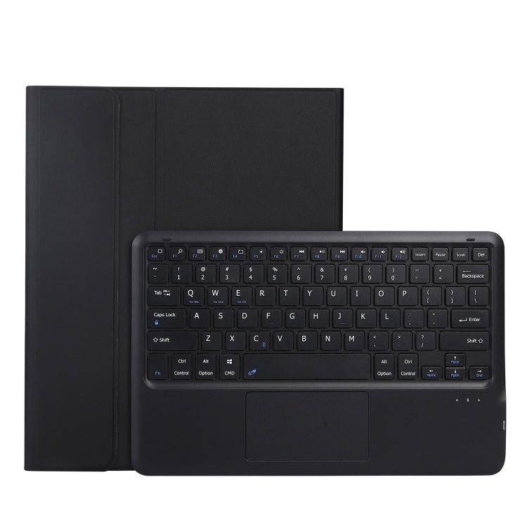 A970B-A Splittable Bluetooth Keyboard Leather Tablet Case for Samsung Galaxy Tab S7 FE T730 T736  & S7+ T970 T975, with Touchpad & Pen Slot & & Holder (Black) - Samsung Keyboard by PMC TechLife | Online Shopping South Africa | PMC TechLife